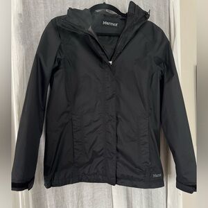 Marmot Women's PreCip Eco rain jacket in Black. Sz. small. Excellent Condition.